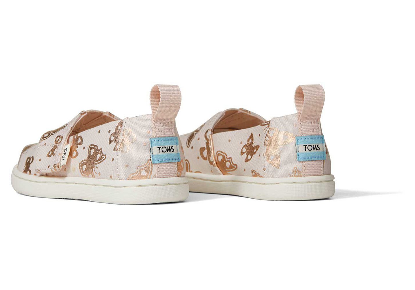 Toms Espadryle Dziecięce Białe - Alpargata Tiny Butterflies - 07FWOSDQT